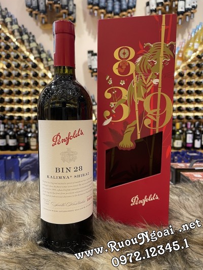 Hộp Quà Rượu Vang Úc Penfolds Bin 28 Shiraz